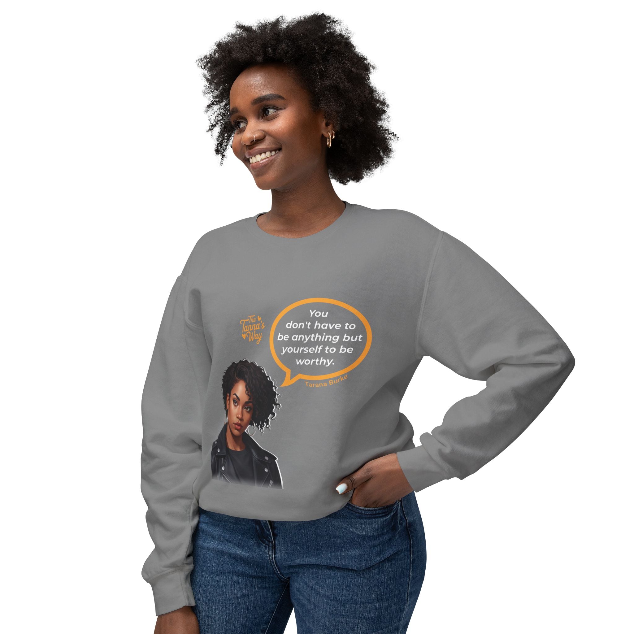 Tarana Burke | Unisex Lightweight Crewneck Sweatshirt
